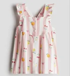 新品未使用H&Mフリルトリムコットンワンピース