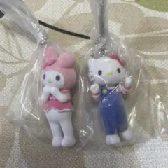 サンリオ ミニチュアチャーム ライブキャラクター キティ マイメロ 2個セット