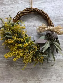 ミモザのハーフリース（春）