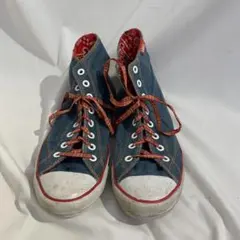 VANS ヴァンズ ハイカットスニーカー デニム ペイズリー柄 27.5cm