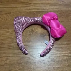 キティちゃん風スパンコールカチューシャ