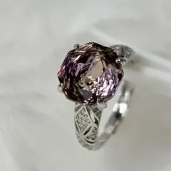 pt950刻印あり 天然アメトリンリング アメトリン バイカラー‼️ - メルカリ
