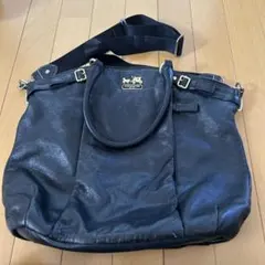 再値下げ！COACH 本革　ブラック♡ショルダー　トートバッグ