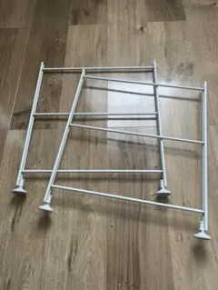 【２点セット】無印良品 スチールユニットシェルフ 追加用帆立 ミニ グレー