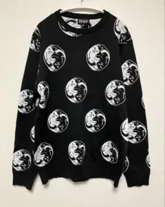 RIPNDIP リップン ディップ 総柄猫セーター ニット Mサイズ キャット