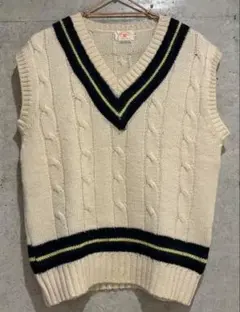 American CLASSIC チルデン ニットベスト ケーブル編み