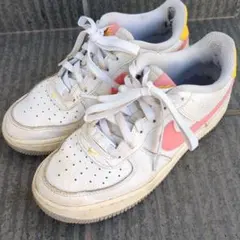 Nike Air Force 1 ホワイト/ピンク/イエロー