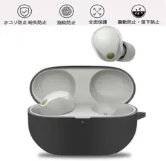 WF-1000XM5 ケース フック付き カバー ブラック イヤホンケース