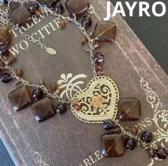 JAYROジャイロ　ブラウン 琥珀風　ハートモチーフ　ヴィンテージ ネックレスのサムネイル