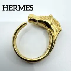 極美品☆HERMES シュバルホースリング ゴールド - メルカリ