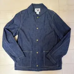 ANDFAMILY SHAWL COLLAR DENIM JACKET