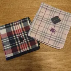 新品 バーバリー、ポロ・ラルフ・ローレン ハンカチ 2枚セット