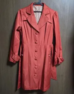 オレンジ トレンチコート dellaluce