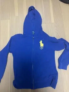 美品Polo by Ralph Lauren ジップパーカー ブルーLサイズ‼️