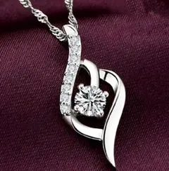 CZダイヤモンド ネックレス　シルバー　✨最高級✨