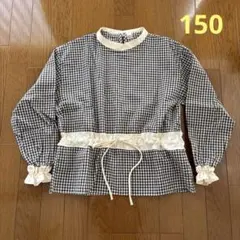 フリルブラウス 長袖