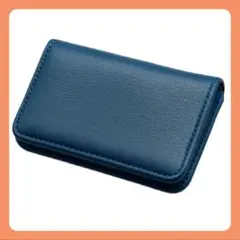 マグネット式カードケース藍色ネイビー新入社ビジネス名刺交換おしゃれ