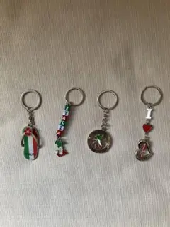 イタリア国旗デザイン キーホルダーセット