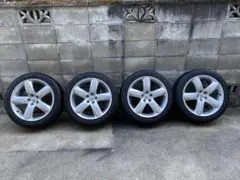 プジョークーペ407純正18インチホイールとスタッドレスタイヤ4本セット