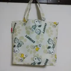 PEANUTS 스누피 무늬 토트 백