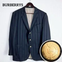 BURBERRYS 金ボタン ストライプ テーラードジャケット ブレザー ウールのサムネイル