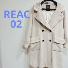 ⭐️早い者勝ちの1点物⭐️ REAC サイズ02 フード付きベージュコート 冬服のサムネイル