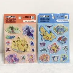 韓国 限定★ポケモン ステッカー シール ダイソー 2枚セット　②