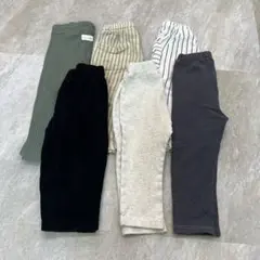 ZARA ユニクロ 西松屋　ベビー　レギンス6点セット　90cm