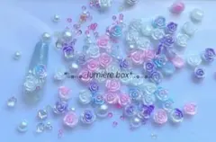 ♡バラ♡ネイルパーツ　80個　梅雨ネイル