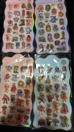 イタリアンブレインロット　ボンボンドロップシール　ぷくぷくシール　4枚セット