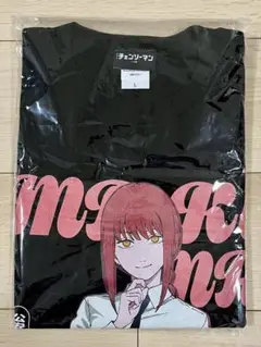 マキマ　レゼ　チェンソーマン　アニメTシャツ XLサイズ　fade マキマ レゼ チェンソーマン アニメTシャツ XLサイズ モノクロ