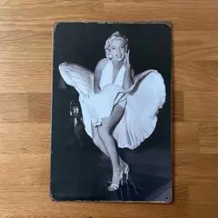 マリリン・モンロー アートパネル　ブリキ看板