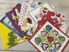 デコパージュ用ペーパーセット かわいいデザイン　10枚