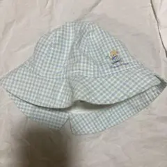familiar 水色チェック柄バケットハット