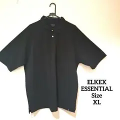 ELKEX ESSENTIAL メンズ ブラック ポロシャツ XLのサムネイル