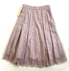 【新品未使用】デビュードフィオレ　レーススカート　ピンク