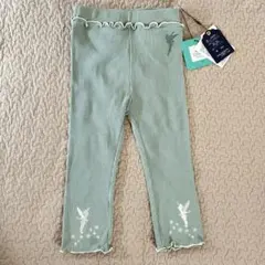 【新品未使用】ミントグリーン ティンカーベル刺繍 ベビーレギンス