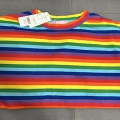 レインボーストライプ 半袖Tシャツ