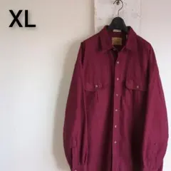 セントジョンズベイ　St.Johnsbay　長袖　シャモアシャツ　ワインレッド