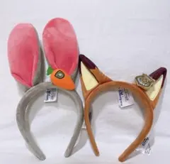 ディズニー　カチューシャ　ジュディ　ニック