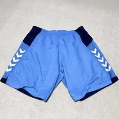 ヒュンメル　サッカーパンツ　Oサイズ　横浜FC　インナー付きのサムネイル