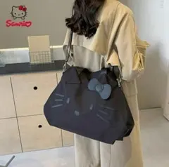 再入荷　レディース　トートバッグ　キティ　ボストンバック　キャリーオン　黒
