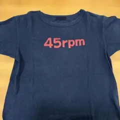 45rpm 半袖Tシャツ 濃紺のサムネイル