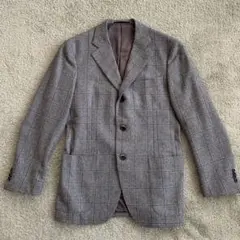シップス　ウール　ジャケット　グレー　チェック　super100‘s M相当