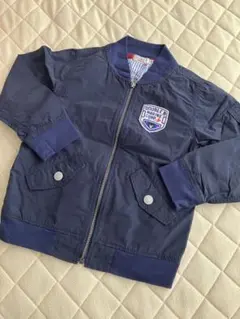 DOUBLE.B ジップアップジャケット 110 ネイビー