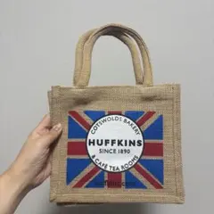 【未使用】ハフキンス ジュートバッグ M ユニオンジャック イギリス