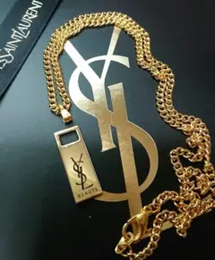 【正規 未使用】YVES SAINT LAURENT金色/3㎜ネックレスチェーン