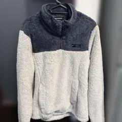 BLACK DIAMONDボアフリースジャケット グレーとホワイト