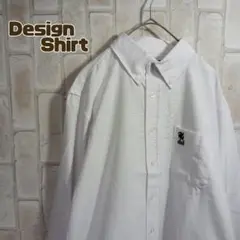 ヴァンヂャケット　VAN シャツ　長袖　白　刺繍のサムネイル