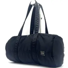 【美品】 POTER ポーター タンカー ドラム ハンドバッグ ブラック S